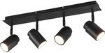 Trio Strahler Angelo 95 mm x 520 mm x 195 mm Schwarz Matt