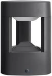 Lucande LED Au&szlig;enleuchte Pirron 9617004 Spritzwassergesch&uuml;tzt Modern in Schwarz aus