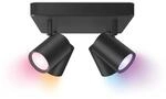 WIZ LED-Deckenleuchte Imageo 4er-Spot Tunable White & Color 1380,m Schwarz