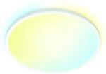 WiZ LED-Deckenleuchte SuperSlim Tunable White 3800,m Wei&szlig; &Oslash; 55 cm