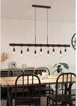 Eglo H&auml;ngeleuchte Townshend 4 8-flammig E27 60W Antik Braun Schwarz