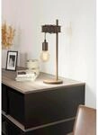 Eglo Tischleuchte Townshend 4 1-flammig Schwarz-Braun antik E27 10 W