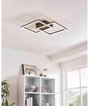 Eglo LED Deckenleuchte Leijas Schwarz transparent 21 W