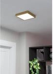Eglo LED Aufbauleuchte Fueva 5 Messing-Wei&szlig; eckig 17 W