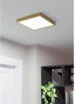 Eglo LED Aufbauleuchte Fueva 5 Messing-Wei&szlig; eckig 20,5 W
