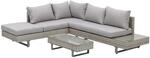 Outsunny Polyrattan Lounge-Set 3-Tlg. Wetterbest&auml;ndig