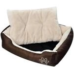 vidaXL Warmes Hundebett mit Polsterkissen M 170204