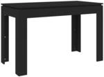 vidaXL Esstisch Schwarz 120x60x76 cm Holzwerkstoff