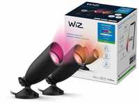 WiZ Outdoor LED-Außenstandleuchte Spot Tunable White & Color 2er Pack