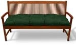 Beautissu Flair BK Bankpolster 120x50x8cm Dunkelgr&uuml;n