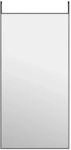 vidaXL T&uuml;rspiegel Schwarz 50x100 cm Glas und Aluminium 327411