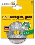 Schellenberg Rollladengurt Mini 14 mm 4,5 m Grau