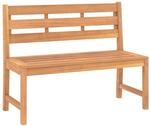 vidaXL Gartenbank 114 cm Massivholz Teak