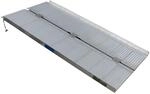 TRUTZHOLM Rollstuhlrampe Klappbar 152 cm Traglast 272 kg Alu Grau Geriffelt