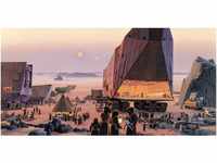 Komar Fototapete Vlies Star Wars Classic RMQ Java Market 500 x 250 cm