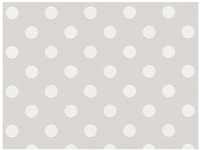 Bricoflor Moderne Tapete mit Punkten Vlies Kindertapete Grau Weiß Gepunktet...