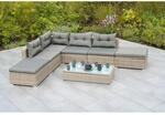 Merxx Manzano Gartenm&ouml;bel-Set Multifunktionsecke Stahl Kunststoffgeflecht