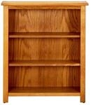 vidaXL B&uuml;cherregal 3 F&auml;cher 70x22,5x82 cm Massivholz Eiche
