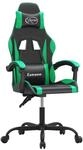 vidaXL Gaming-Stuhl Schwarz und Gr&uuml;n Kunstleder 3143869