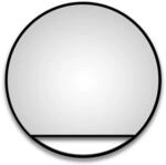 DSK Design LED-Lichtspiegel Silver Cosmos &Oslash; 80 cm Schwarz Matt Rund