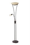 Lindby Stehlampe Felicia 9621271 Landhaus Vintage Rustikal in Braun aus Metall