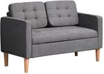 HOMCOM 2 Sitzer Sofa mit Stauraum 117x 62 x 78 cm