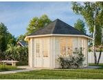 Palmako Holz-Pavillon Hanna Braun tauchgrundiert BxT: 421 cm x 421 cm