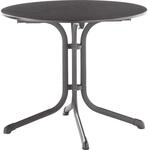 Sieger Klapptisch Rund Grau/Eisengrau 85 cm x 85 cm