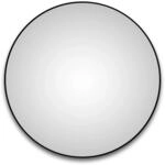 DSK Design Wandspiegel Silver Globo &Oslash; 120 cm Schwarz Matt Rund