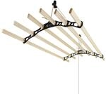 Monstershop Deckentrockner aus Holz - Schwarz - 1.8m