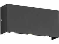 Fischer & Honsel LED-Außenleuchte Nairobi Schwarz 8 cm x 4,7 cm x 17 cm