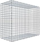 Gabiona C-Ring-Gabione 80 x 100 x 40 cm Maschenw 5 x 5 cm
