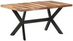 vidaXL Esstisch 160x80x75 cm Massivholz Honigfarben