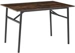 Tectake Esstisch Swansea Industrial Style Holz und Stahl 120 x 75 x 76 cm Industrial