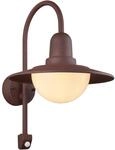 Trio Wandleuchte mit Bewegungsmelder Norman 455 mm x 300 mm x 380 mm rostfarbig