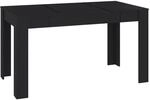 vidaXL Esstisch Schwarz 140x74,5x76 cm Holzwerkstoff