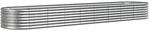vidaXL Hochbeet Verzinkter Stahl 368x80x36 cm Silbern 318932