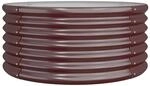 vidaXL Pflanzk&uuml;bel Verzinkter Stahl 80x80x36 cm Braun 318855