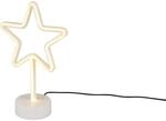 Reality LED Tischleuchte Star 29,5 cm x 20 cm x 8,5 cm Wei&szlig;