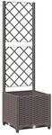 vidaXL Pflanzk&uuml;bel mit Rankgitter Braun 40x40x136 cm PP 318259