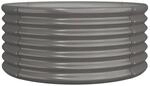 vidaXL Pflanzk&uuml;bel Verzinkter Stahl 80x80x36 cm Grau 318854