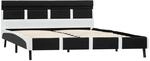 vidaXL Bett mit LED-Beleuchtung ohne Matratze Schwarz 120x200 cm 280303