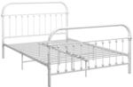 vidaXL Bettgestell Wei&szlig; Metall 140x200 cm618264