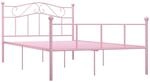 vidaXL Bettgestell Rosa Metall 140x200 cm Modell 1618309
