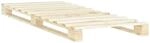 vidaXL Palettenbett Massivholz Kiefer 90x200 cm619001