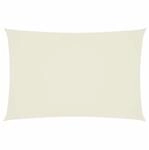 vidaXL Sonnensegel Oxford-Gewebe Rechteckig 2x4 m Creme 42298