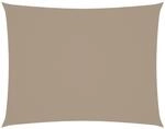 vidaXL Sonnensegel Oxford-Gewebe Rechteckig 2x3,5 m Taupe 135421
