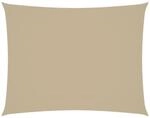 vidaXL Sonnensegel Oxford-Gewebe Rechteckig 2x3 m Beige 135145