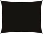vidaXL Sonnensegel Oxford-Gewebe Rechteckig 2x3 m Schwarz 135750
