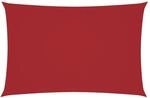vidaXL Sonnensegel Oxford-Gewebe Rechteckig 2x4 m Rot 135642